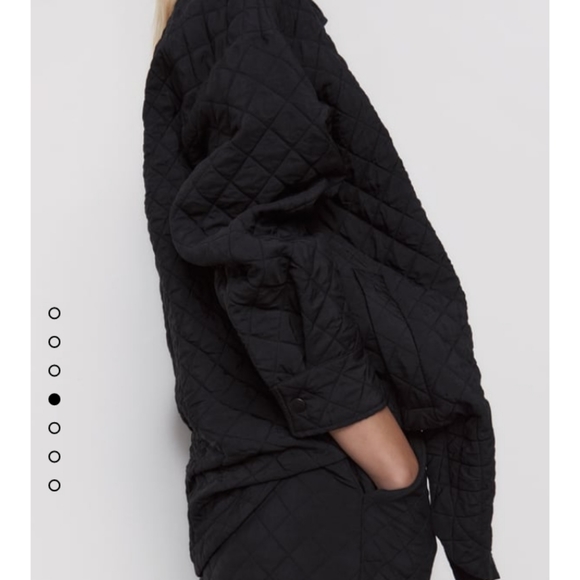 ZARA Black Padded Overshirt Jacket - Picture 5 of 7